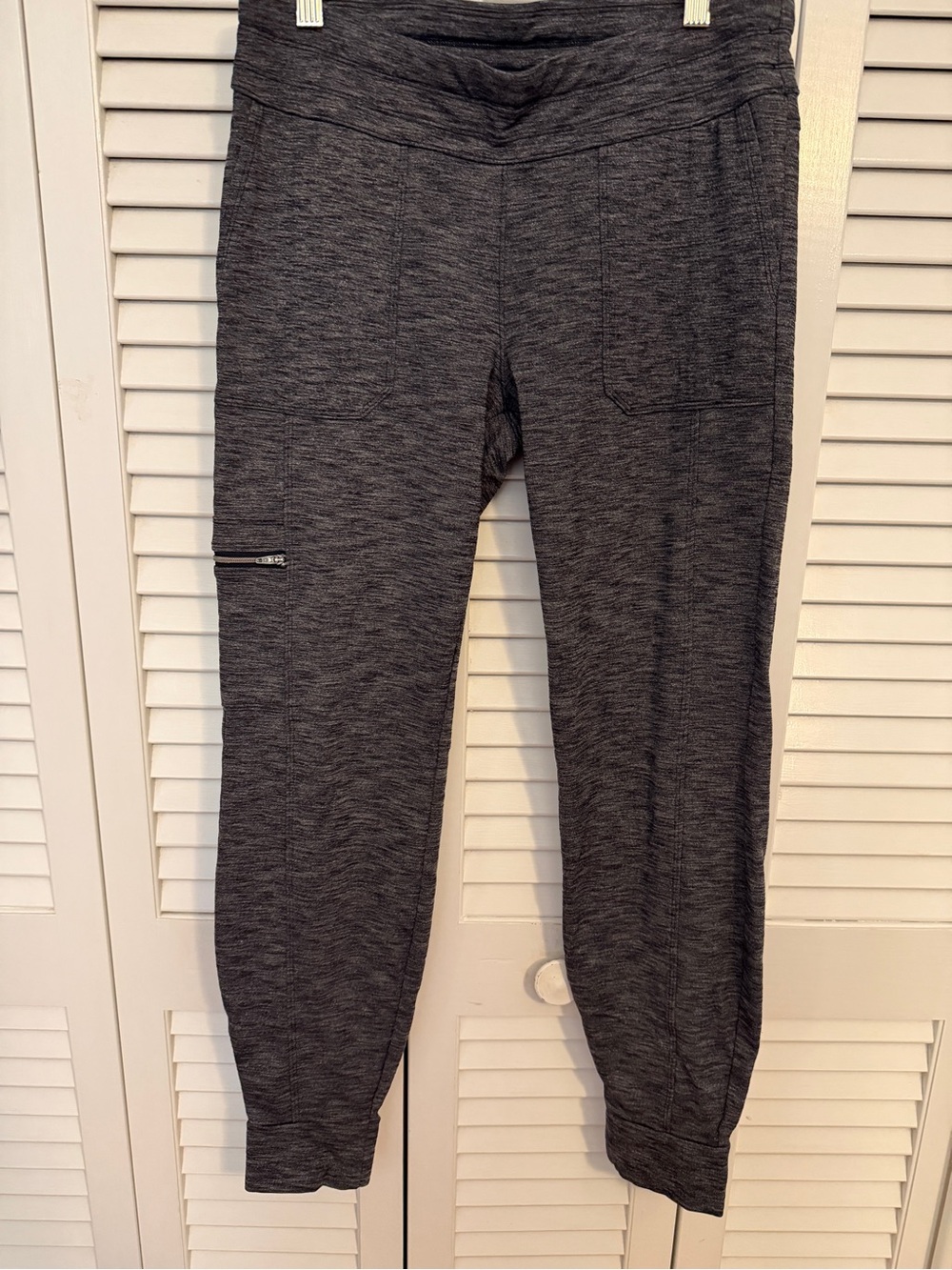 Athleta Charcoal Heather Gray Jogger Track Pants
